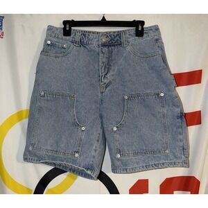 Sumwon Denim Double Knee Shorts Medium Baggy Y2K Jorts